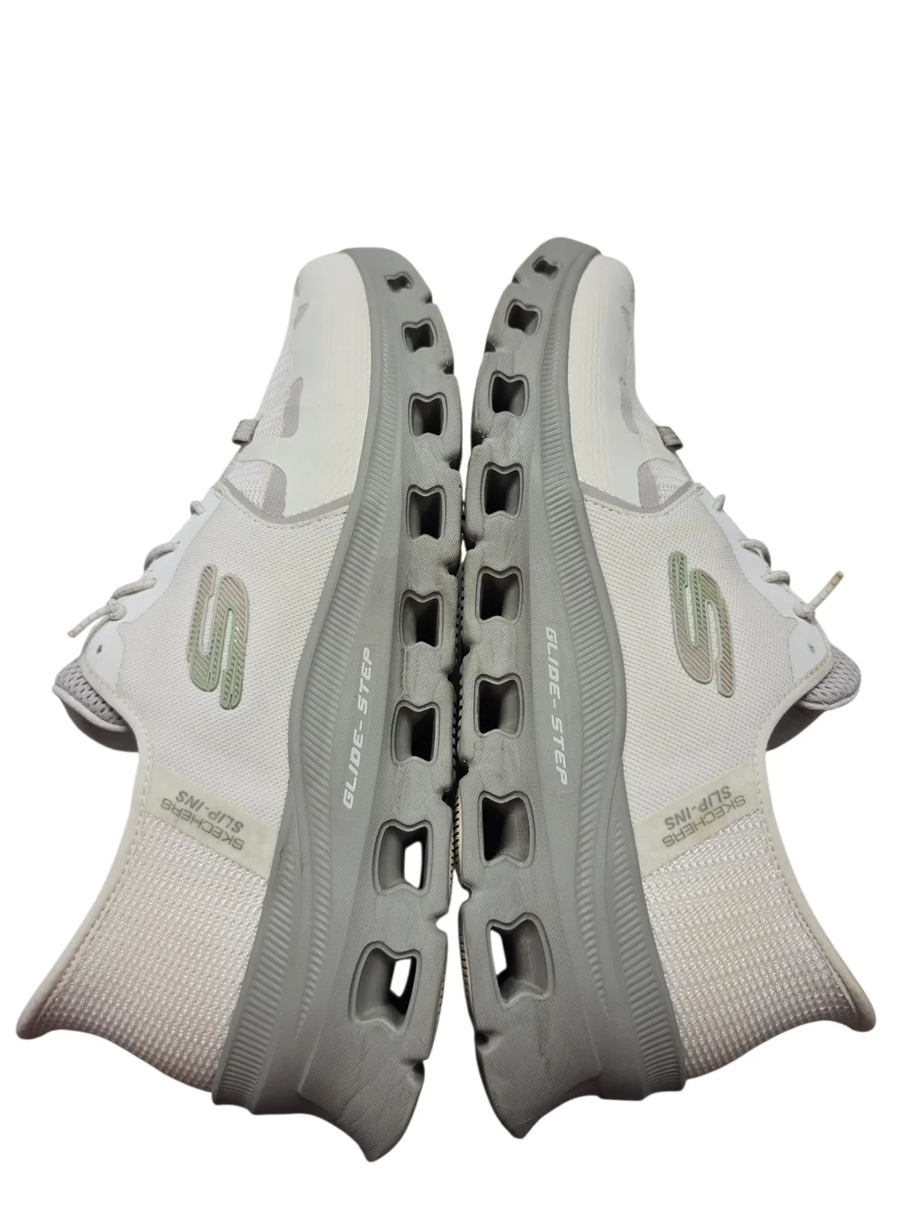 Skechers Slip-ins Men’s White/Gray Glide-Step Sneakers Size 13
